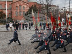 Богоявленски водосвет на бойните знамена