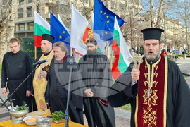 Хасково - бойни знамена - освещаване
