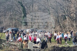 Стара Загора - ритуал водици - хвърляне на кръст в Мъглиж