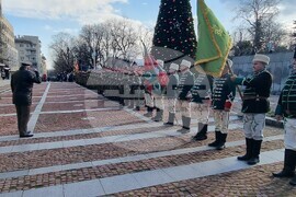 Шумен - освещаване на знамена на Българската армия