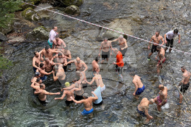 Рилски манастир - Богоявление - ритуал
