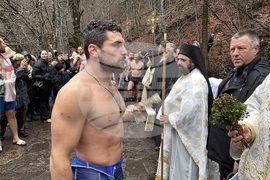 Рилски манастир - Богоявление - ритуал