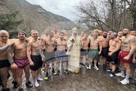 Рилски манастир - Богоявление - ритуал