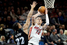 Heat Timberwolves Basketball