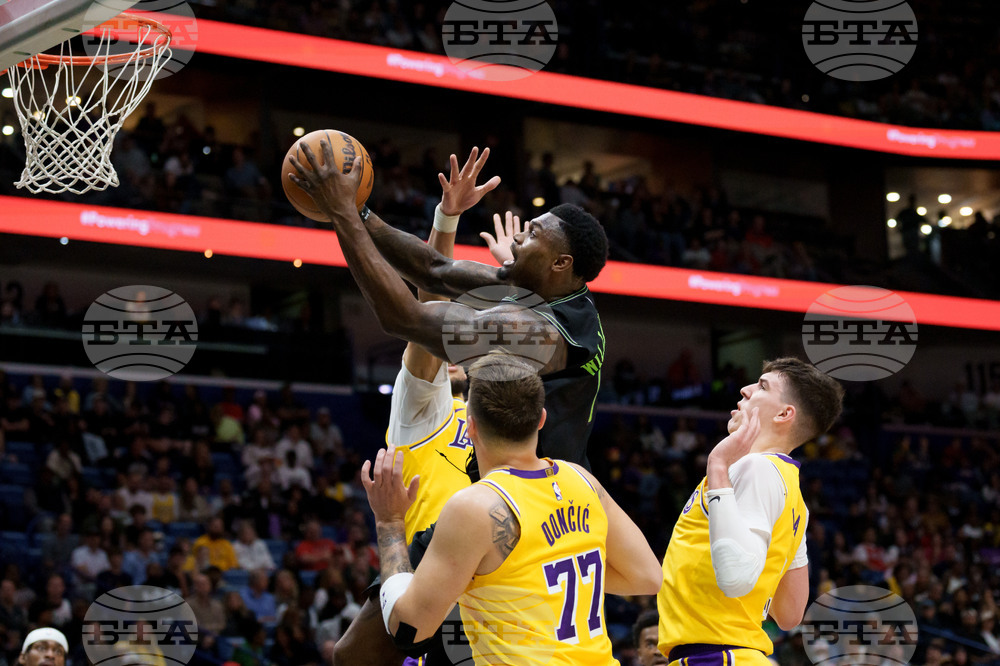 Lakers Pelicans Basketball