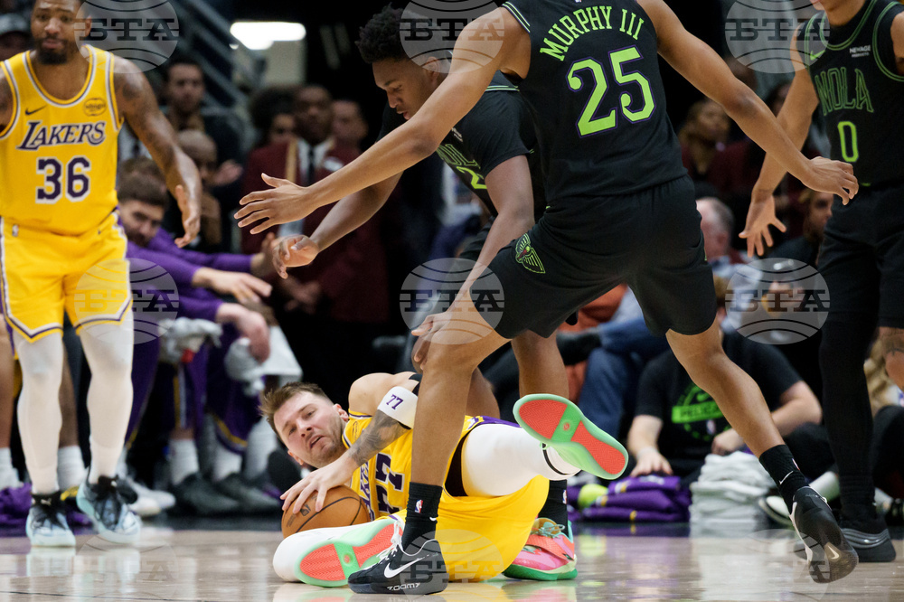 Lakers Pelicans Basketball