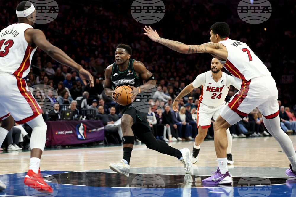 Heat Timberwolves Basketball