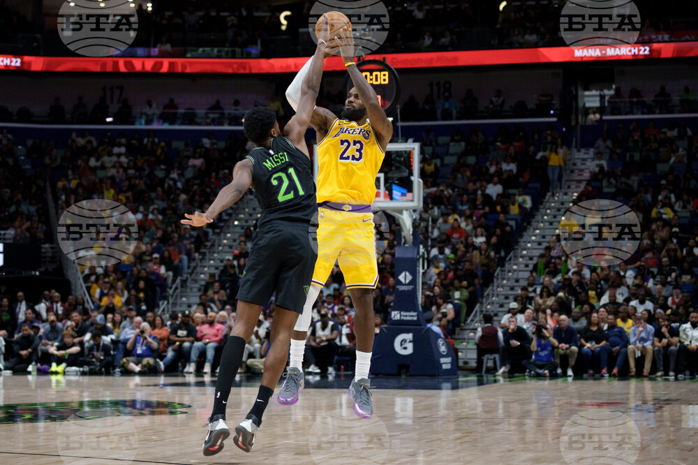 Lakers Pelicans Basketball