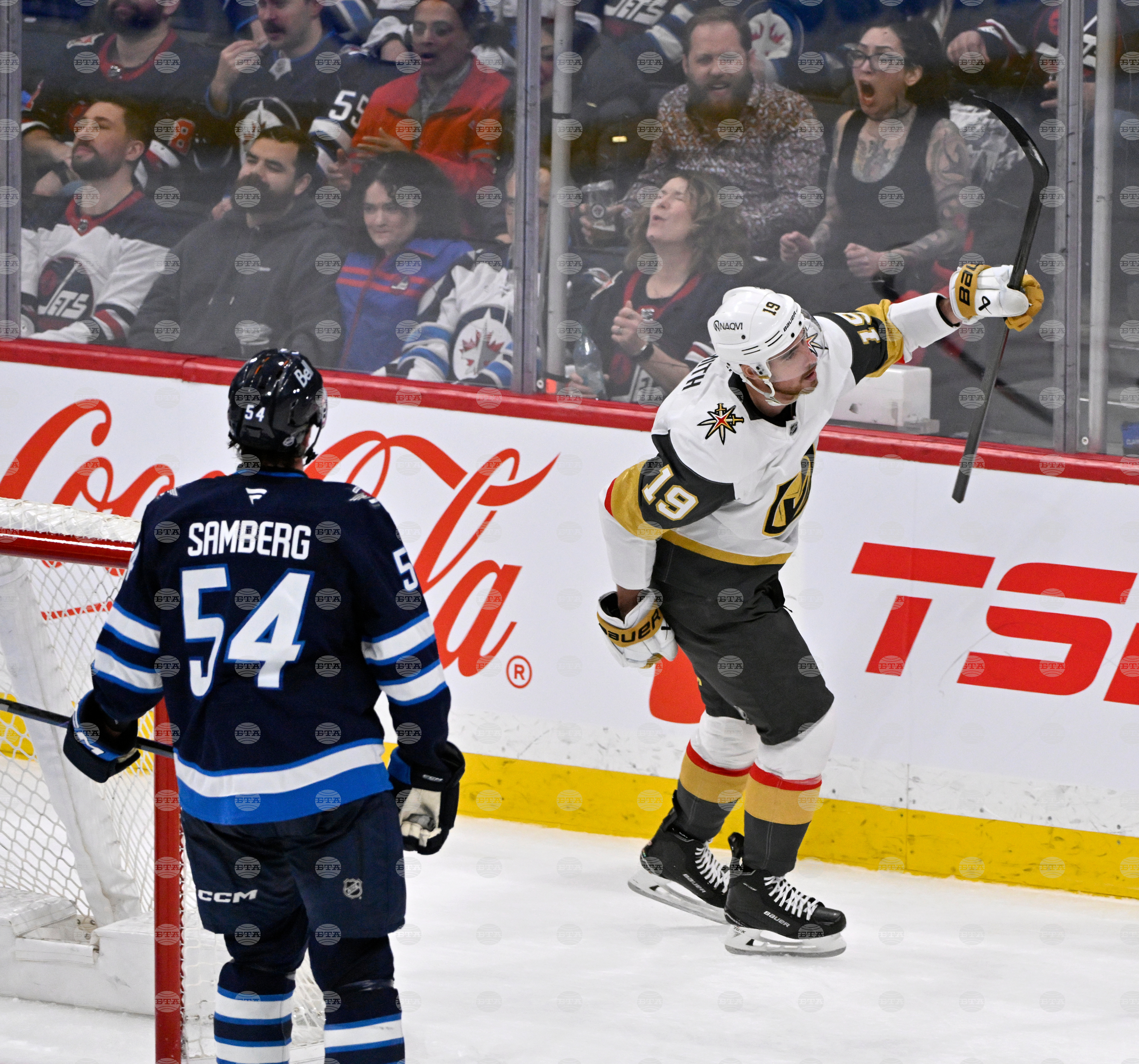 Golden Knights Jets Hockey