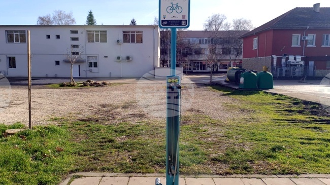 Ремонтна станция за велосипеди е монтирана в Генерал Тошево