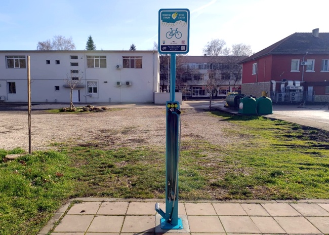 Ремонтна станция за велосипеди е монтирана в Генерал Тошево