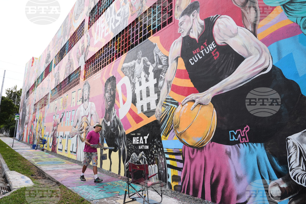 Heat Mural Basketball