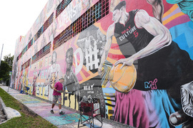 Heat Mural Basketball