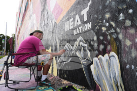 Heat Mural Basketball
