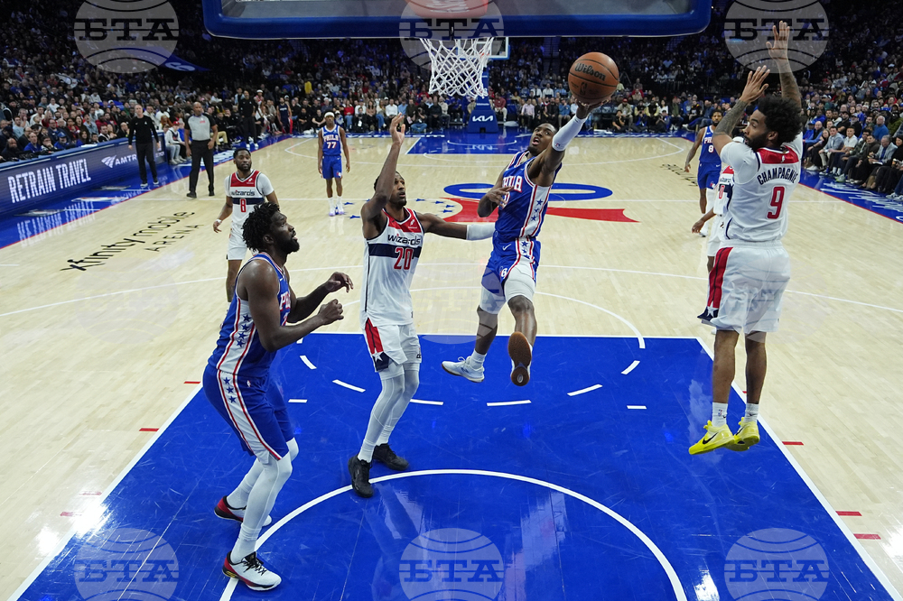 Wizards 76ers Basketball