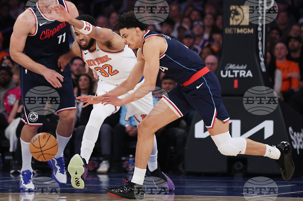 Clippers Knicks Basketball