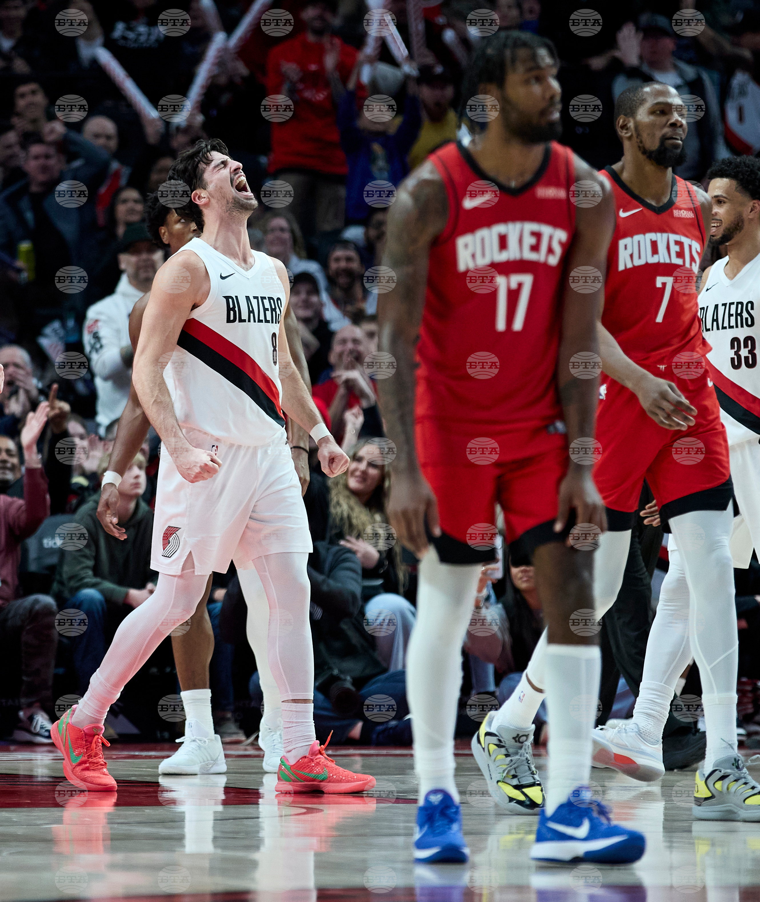 Rockets Trail Blazers Basketball