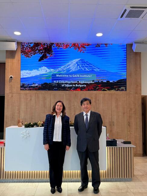 Институтът GATE обсъди сътрудничество в сферата на изкуствения интелект с посланика на Япония