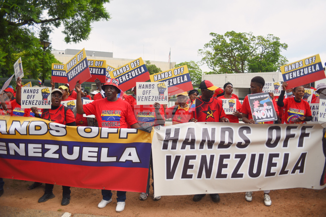 South Africa-Venezuela-Protest