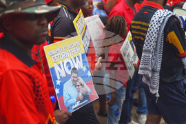 South Africa-Venezuela-Protest