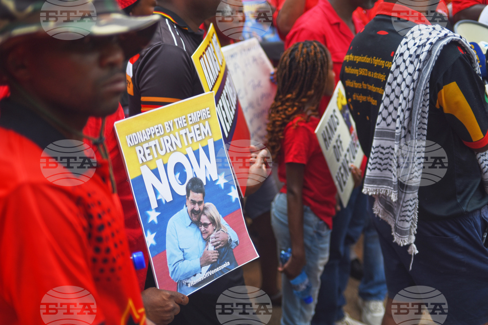 South Africa-Venezuela-Protest