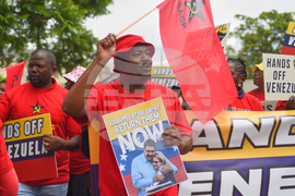 South Africa-Venezuela-Protest