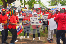 South Africa-Venezuela-Protest