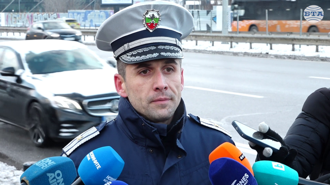 Регистрирани са 30 катастрофи в София днес, от „Пътна полиция“ поддържат постоянна връзка със службите за снегопочистване
