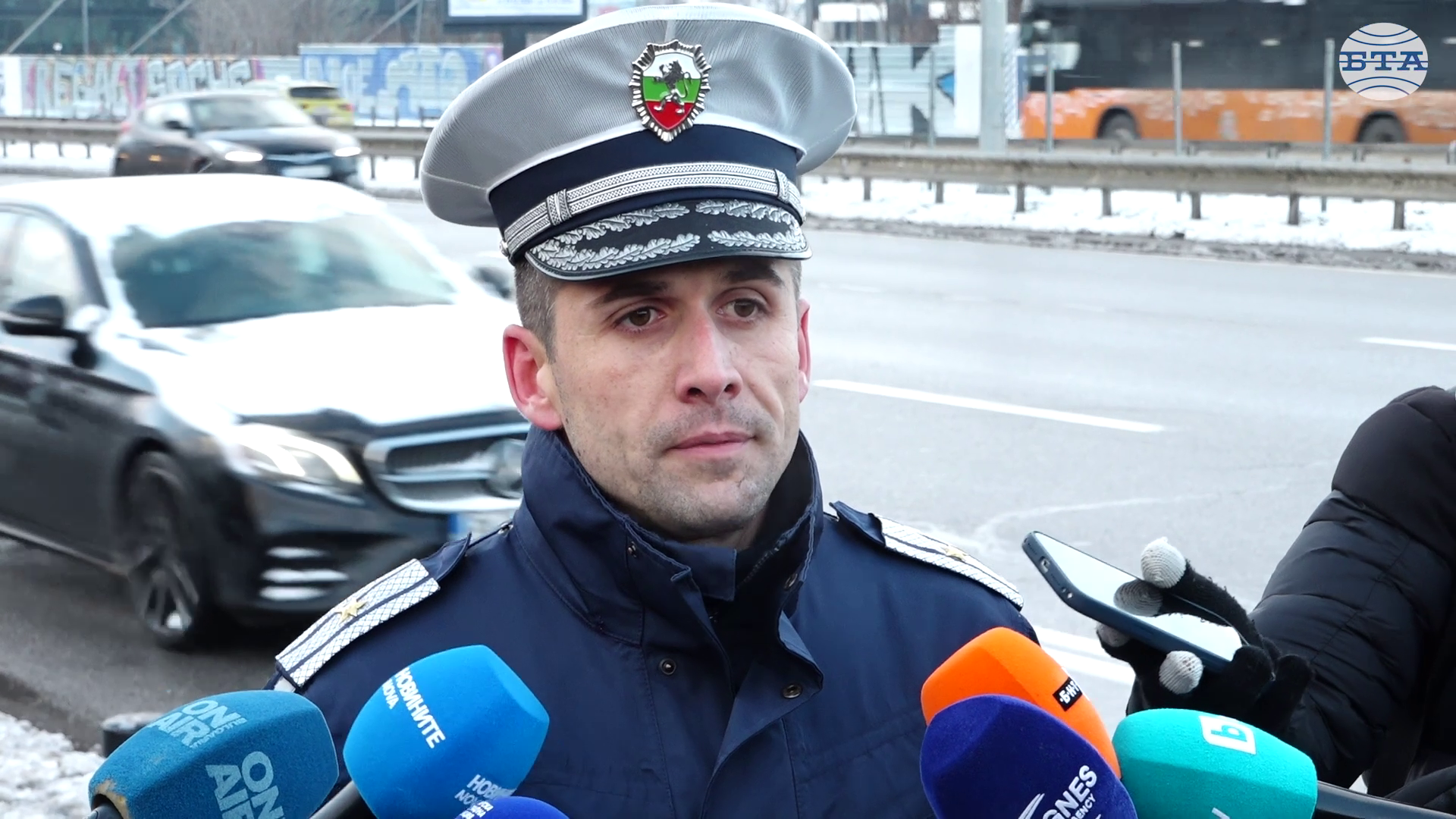 Регистрирани са 30 катастрофи в София днес, от „Пътна полиция“ поддържат постоянна връзка със службите за снегопочистване