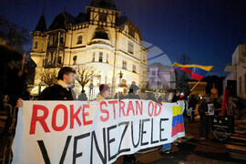 Slovenia Venezuela Protest