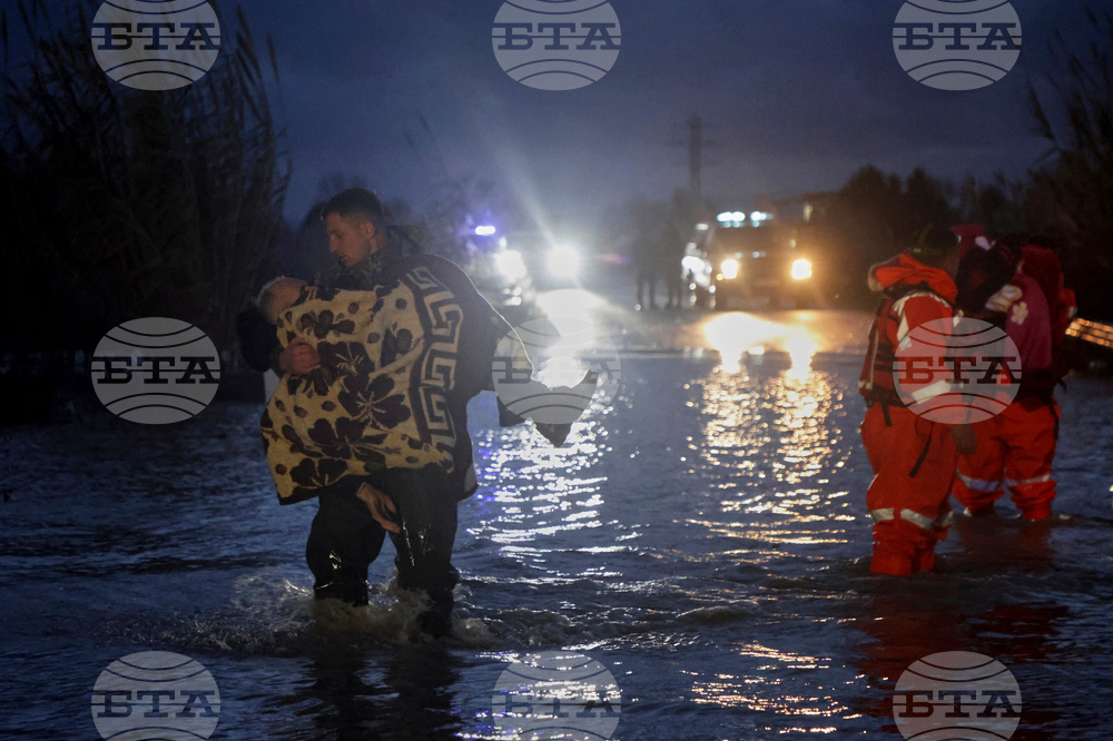 APTOPIX Albania Extreme Weather