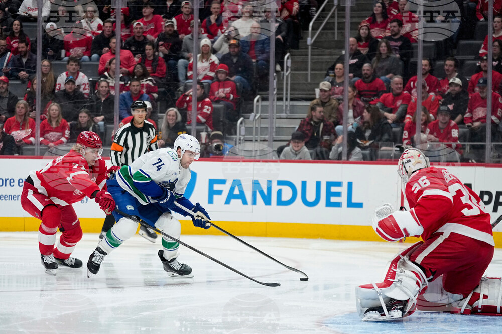 Canucks Red Wings Hockey