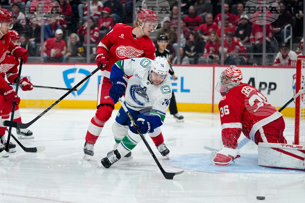 Canucks Red Wings Hockey