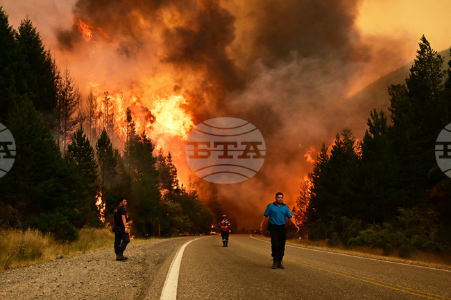 APTOPIX Argentina Wildfires