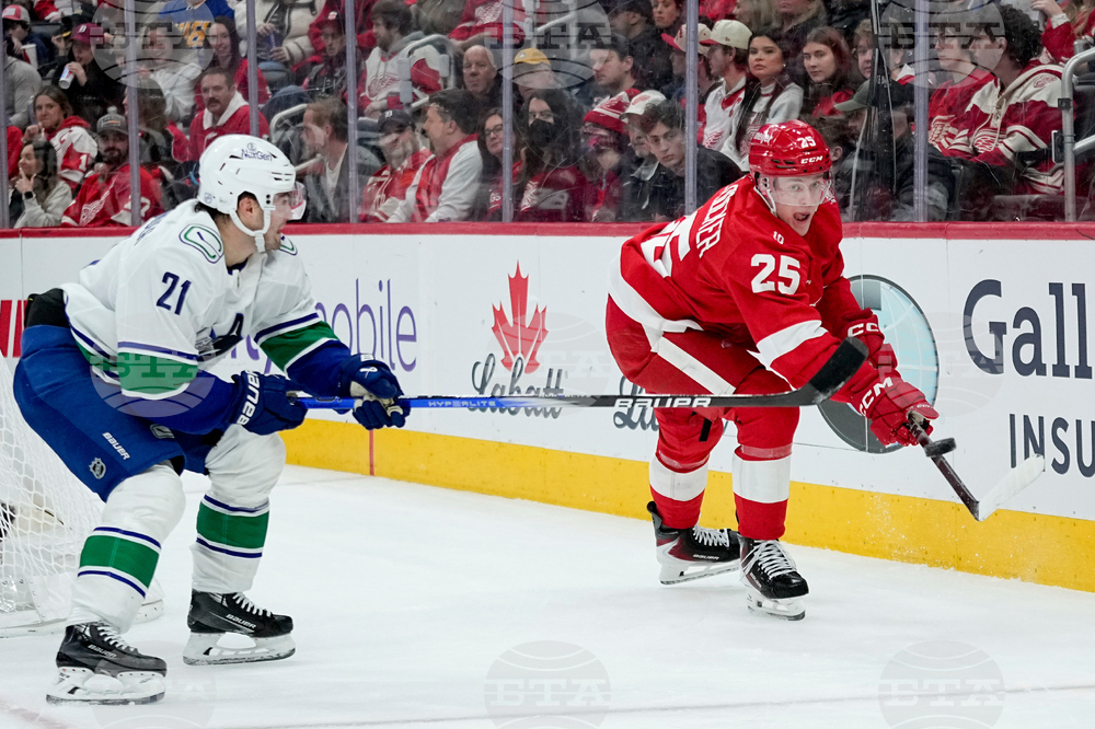 Canucks Red Wings Hockey