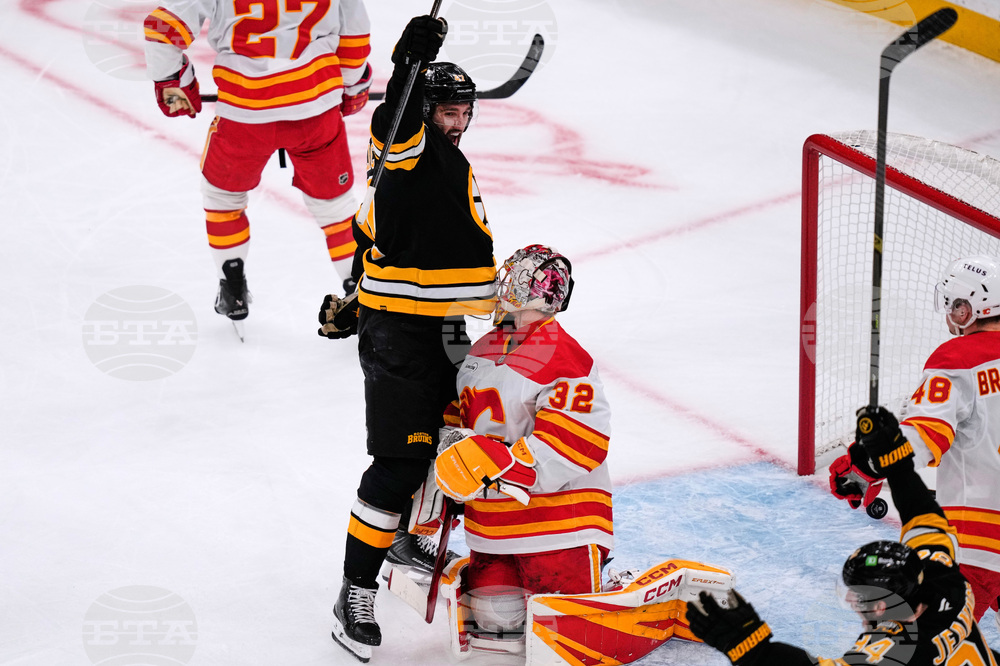 Flames Bruins Hockey