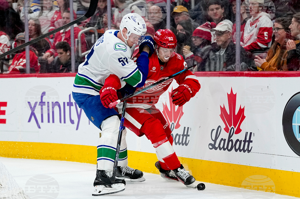 Canucks Red Wings Hockey