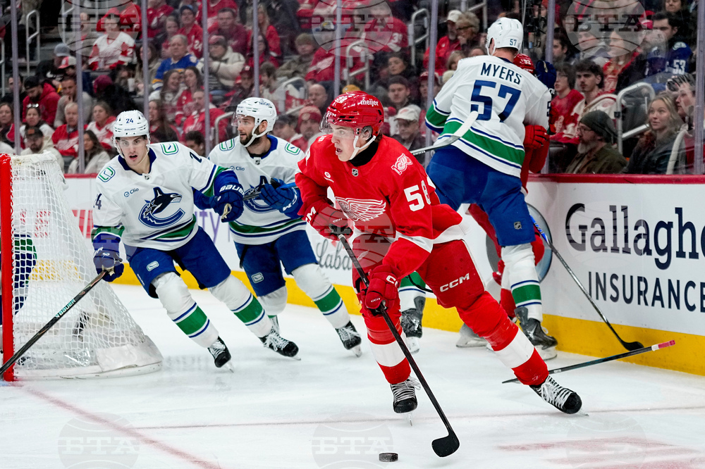 Canucks Red Wings Hockey
