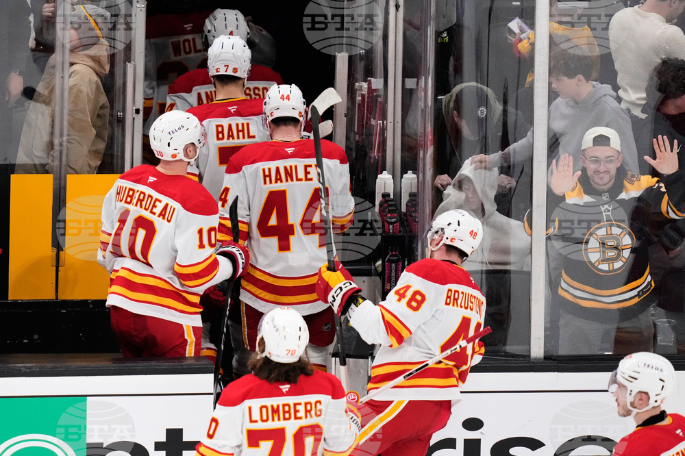 Flames Bruins Hockey