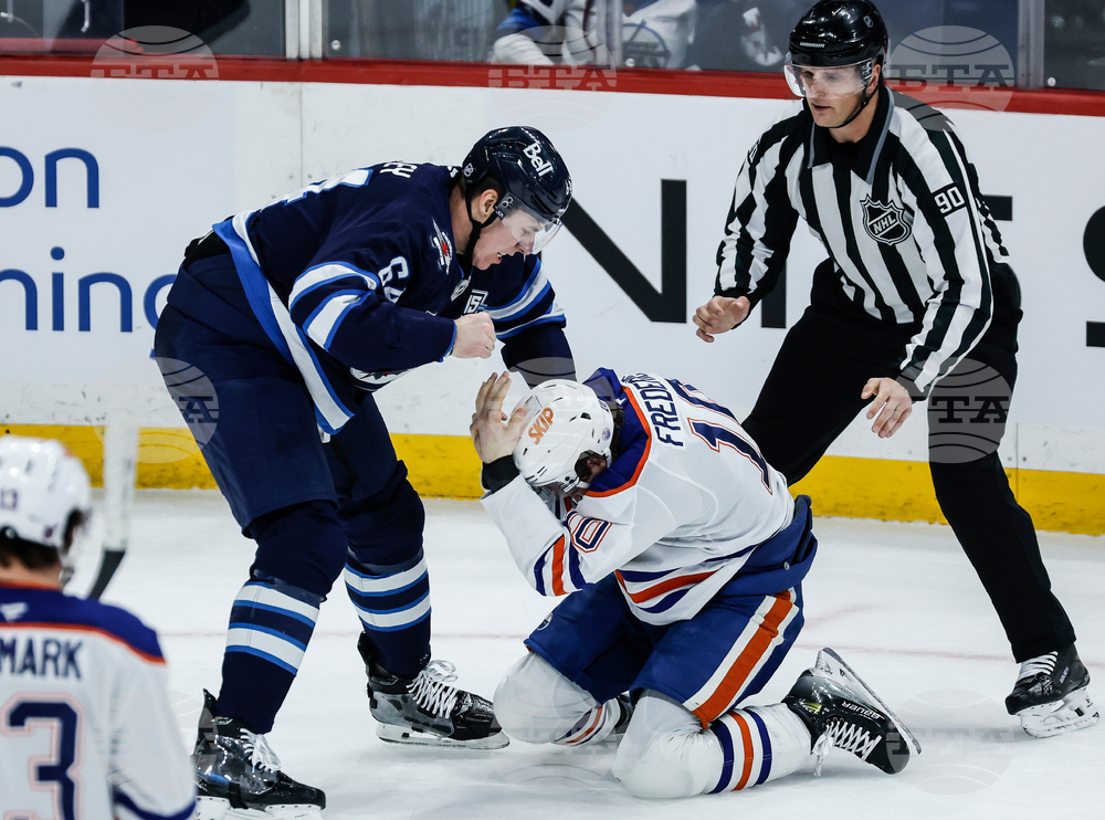 Oilers Jets Hockey