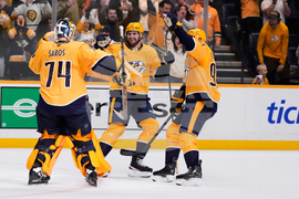 APTOPIX Islanders Predators Hockey