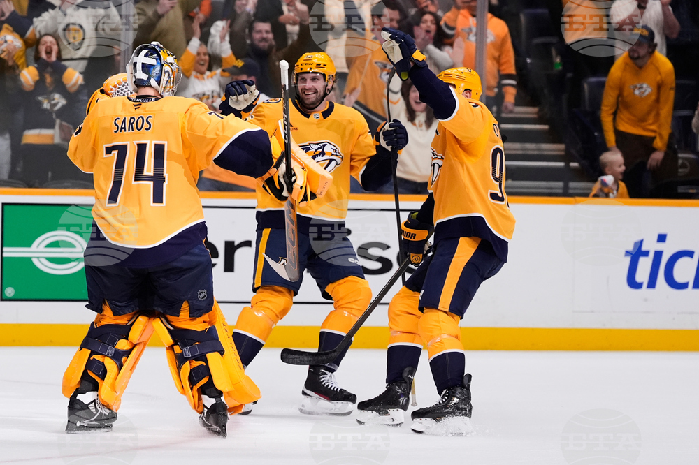 APTOPIX Islanders Predators Hockey
