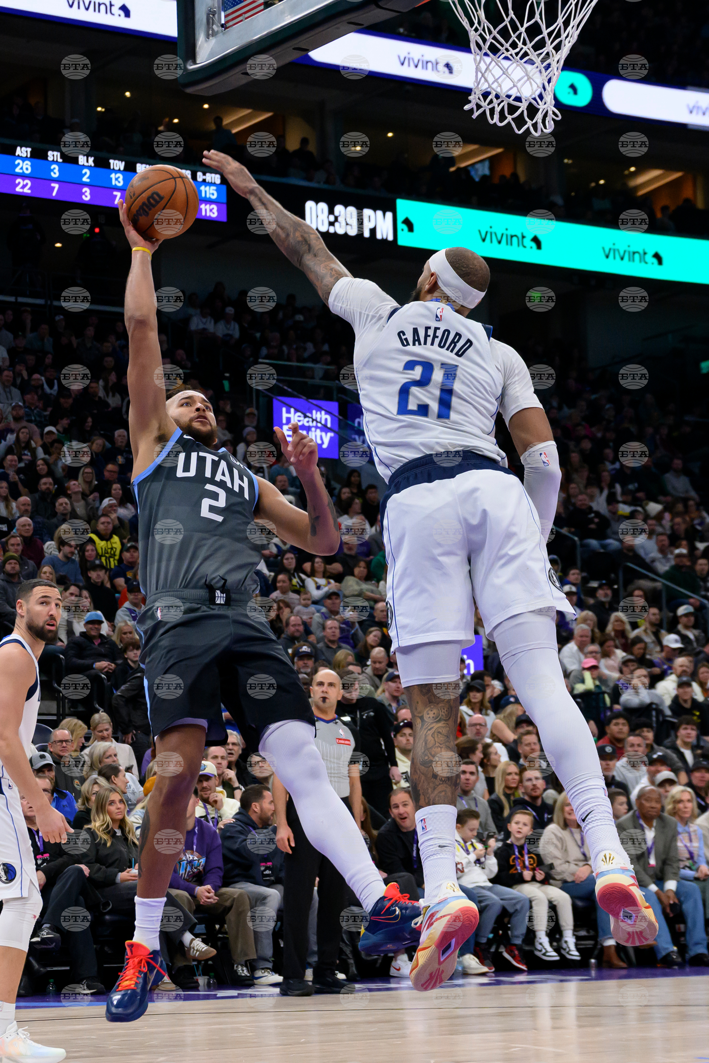 Mavericks Jazz Basketball