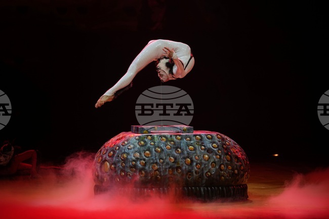 APTOPIX Britain Cirque du Soleil Rehearsal