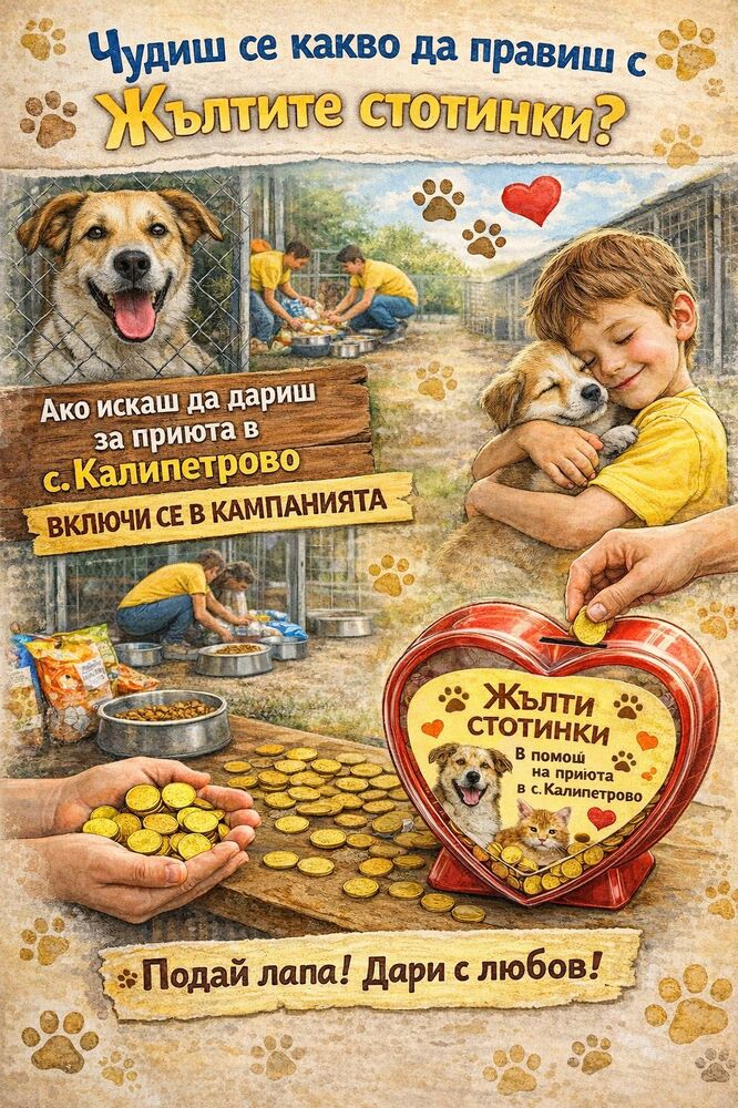 Дарителска акция в Силистра събира средства за местния приют за безстопанствени кучета