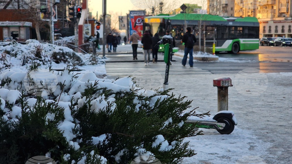 Румъния - Букурещ - зимна обстановка