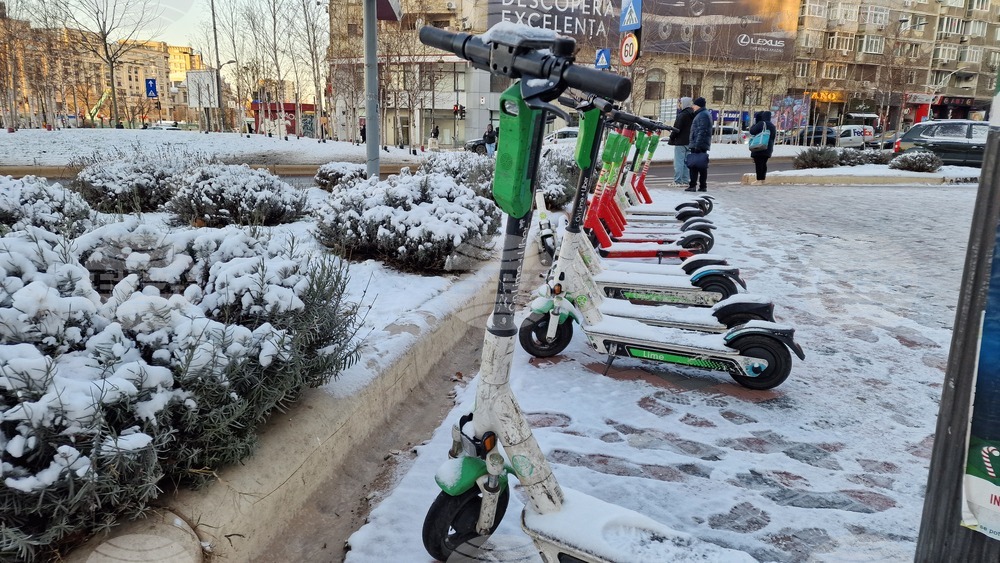 Румъния - Букурещ - зимна обстановка