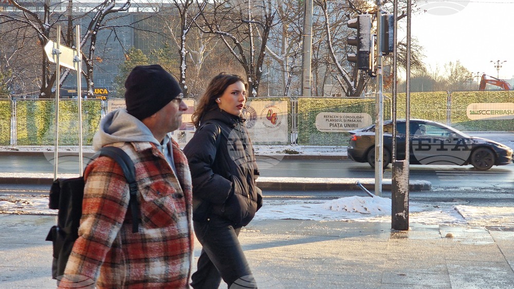 Румъния - Букурещ - зимна обстановка