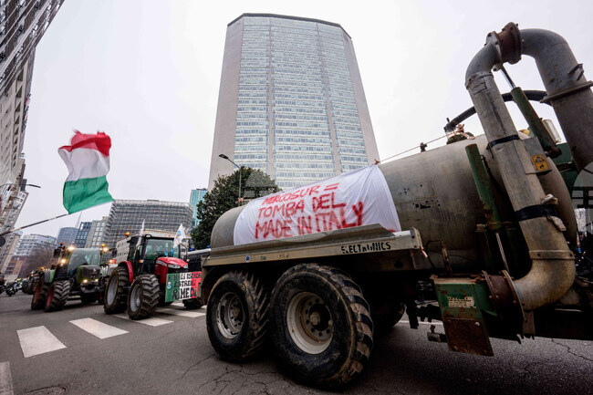 Стотици земеделци протестираха в Милано срещу споразумението на ЕС с Меркосур