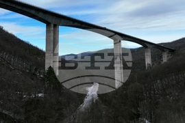 Правец - автомагистрала "Хемус" - изглед - зима